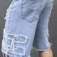 🔥SCONTO DEL 60% ORA!🔥 Pantaloncini di jeans da uomo strappati con dettagli sfrangiati