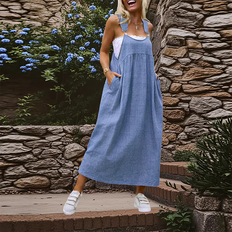 👗 SCONTO DEL 60% ORA! 🌸Un abito leggero e impalpabile come una nuvola ☁️ Leggero, traspirante e non soffocante 🌬️ Dotato di una grande tasca nascosta 📱