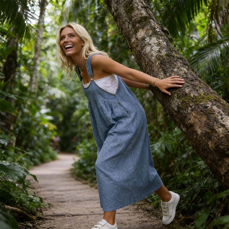 👗 SCONTO DEL 60% ORA! 🌸Un abito leggero e impalpabile come una nuvola ☁️ Leggero, traspirante e non soffocante 🌬️ Dotato di una grande tasca nascosta 📱