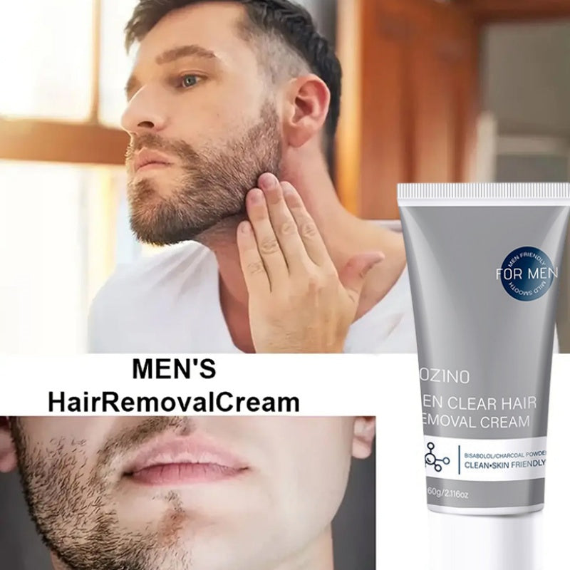 Crema depilatoria per uomo 🧔 Delicata e non irritante, può essere utilizzata su petto, schiena, braccia e gambe ✨