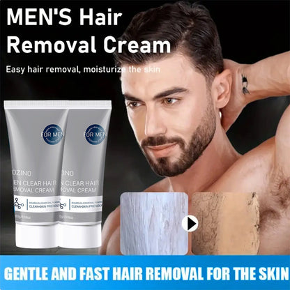 Crema depilatoria per uomo 🧔 Delicata e non irritante, può essere utilizzata su petto, schiena, braccia e gambe ✨