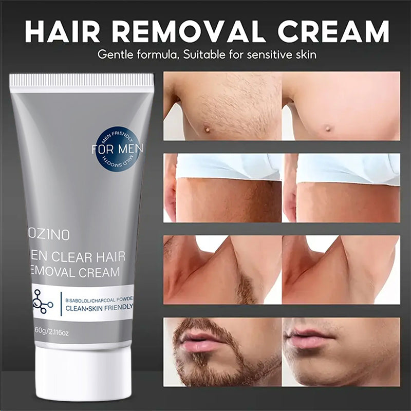 Crema depilatoria per uomo 🧔 Delicata e non irritante, può essere utilizzata su petto, schiena, braccia e gambe ✨
