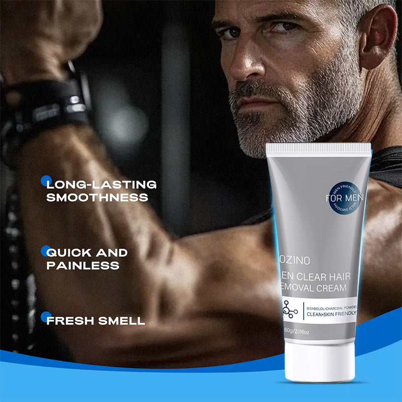 Crema depilatoria per uomo 🧔 Delicata e non irritante, può essere utilizzata su petto, schiena, braccia e gambe ✨