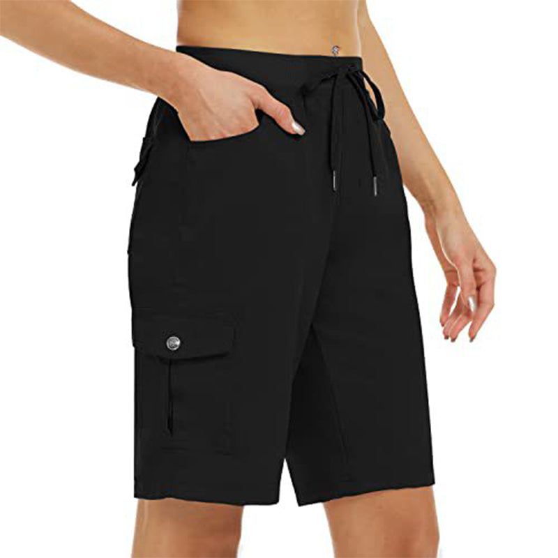 Shorts Cargo 🩳 — Con tasche laterali e tasche cargo: ampio spazio di stoccaggio + sicurezza antifurto. Protezione solare UPF 50+ | Tessuto ad asciugatura rapida | Vestibilità rilassata con coulisse | Ideali per l'escursionismo all'aperto 🏞️
