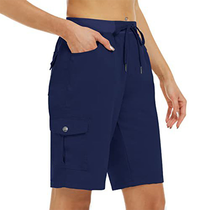 Shorts Cargo 🩳 — Con tasche laterali e tasche cargo: ampio spazio di stoccaggio + sicurezza antifurto. Protezione solare UPF 50+ | Tessuto ad asciugatura rapida | Vestibilità rilassata con coulisse | Ideali per l'escursionismo all'aperto 🏞️