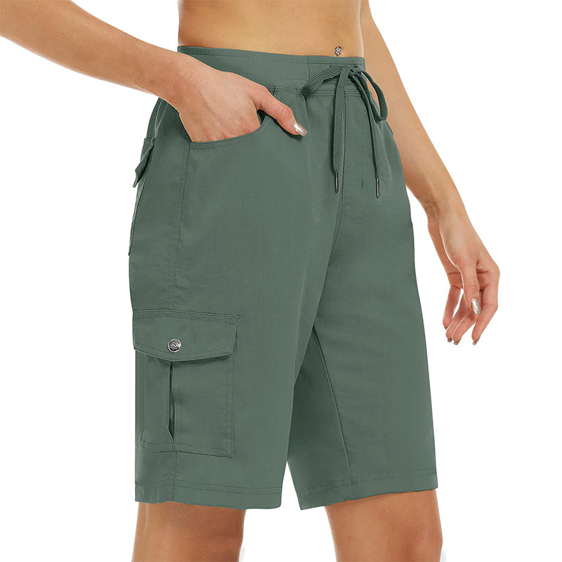 Shorts Cargo 🩳 — Con tasche laterali e tasche cargo: ampio spazio di stoccaggio + sicurezza antifurto. Protezione solare UPF 50+ | Tessuto ad asciugatura rapida | Vestibilità rilassata con coulisse | Ideali per l'escursionismo all'aperto 🏞️