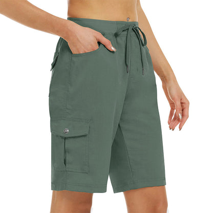 Shorts Cargo 🩳 — Con tasche laterali e tasche cargo: ampio spazio di stoccaggio + sicurezza antifurto. Protezione solare UPF 50+ | Tessuto ad asciugatura rapida | Vestibilità rilassata con coulisse | Ideali per l'escursionismo all'aperto 🏞️