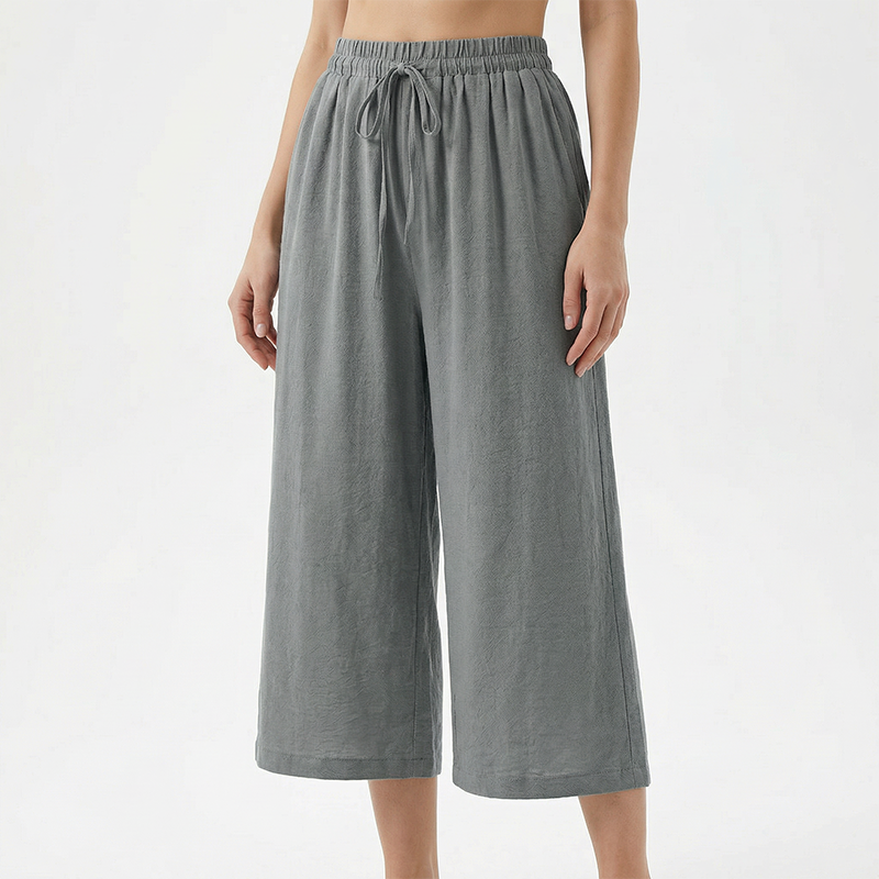 👖 ULTIMO GIORNO - 50% DI SCONTO! ✨ Pantaloni capri da donna – Cintura con coulisse, 6 colori, taglie dalla S alla 2XL 🌿