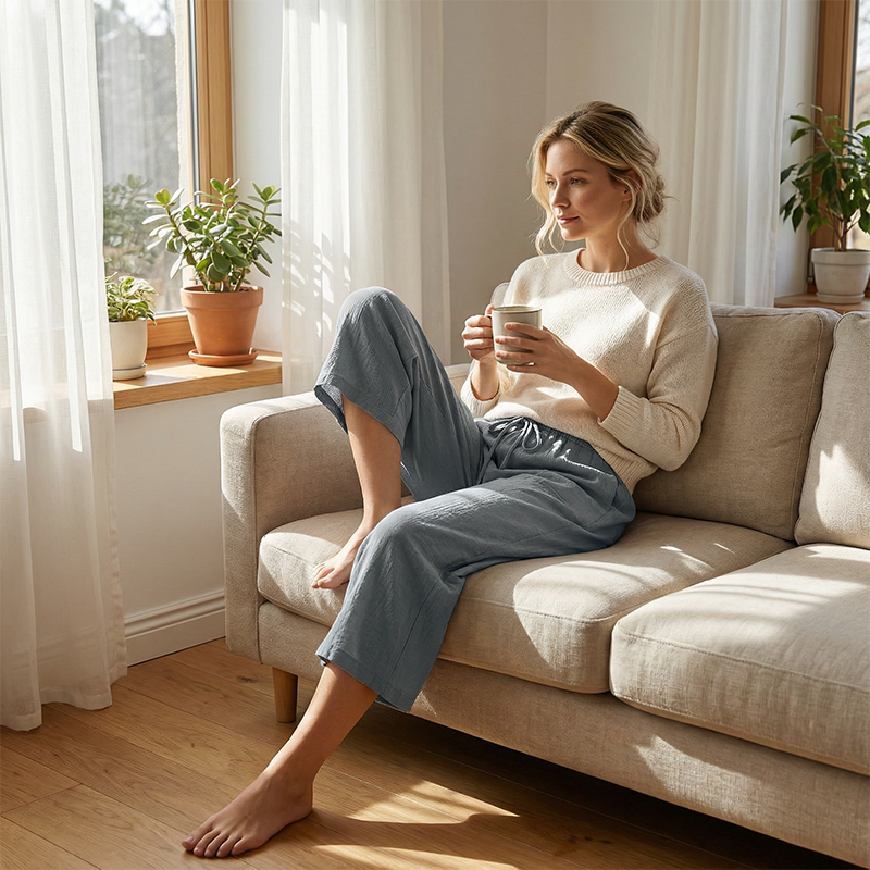 👖 ULTIMO GIORNO - 50% DI SCONTO! ✨ Pantaloni capri da donna – Cintura con coulisse, 6 colori, taglie dalla S alla 2XL 🌿