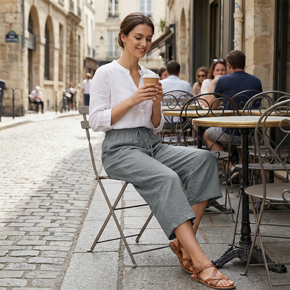 👖 ULTIMO GIORNO - 50% DI SCONTO! ✨ Pantaloni capri da donna – Cintura con coulisse, 6 colori, taglie dalla S alla 2XL 🌿