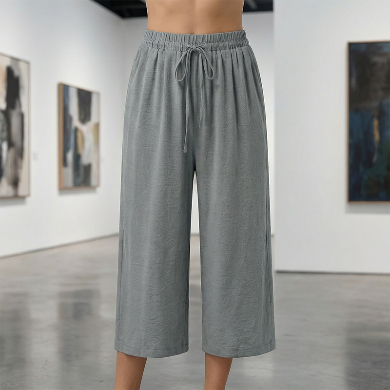 👖 ULTIMO GIORNO - 50% DI SCONTO! ✨ Pantaloni capri da donna – Cintura con coulisse, 6 colori, taglie dalla S alla 2XL 🌿