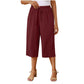 👖 ULTIMO GIORNO - 50% DI SCONTO! ✨ Pantaloni capri da donna – Cintura con coulisse, 6 colori, taglie dalla S alla 2XL 🌿