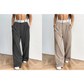Eleganti pantaloni a gamba larga 💃 Fascia in vita a contrasto + vita alta ✨ Perfetti per il lavoro o per lo shopping 👜