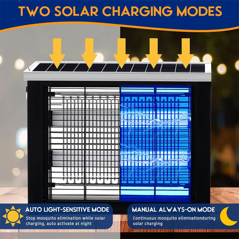 🟦 SCONTO DEL 50% IN QUESTO MOMENTO! ☀️ Zapper solare ad alta potenza da 3500 V – Per interni ed esterni, impermeabile e senza sostanze chimiche, per una protezione efficace 🏠