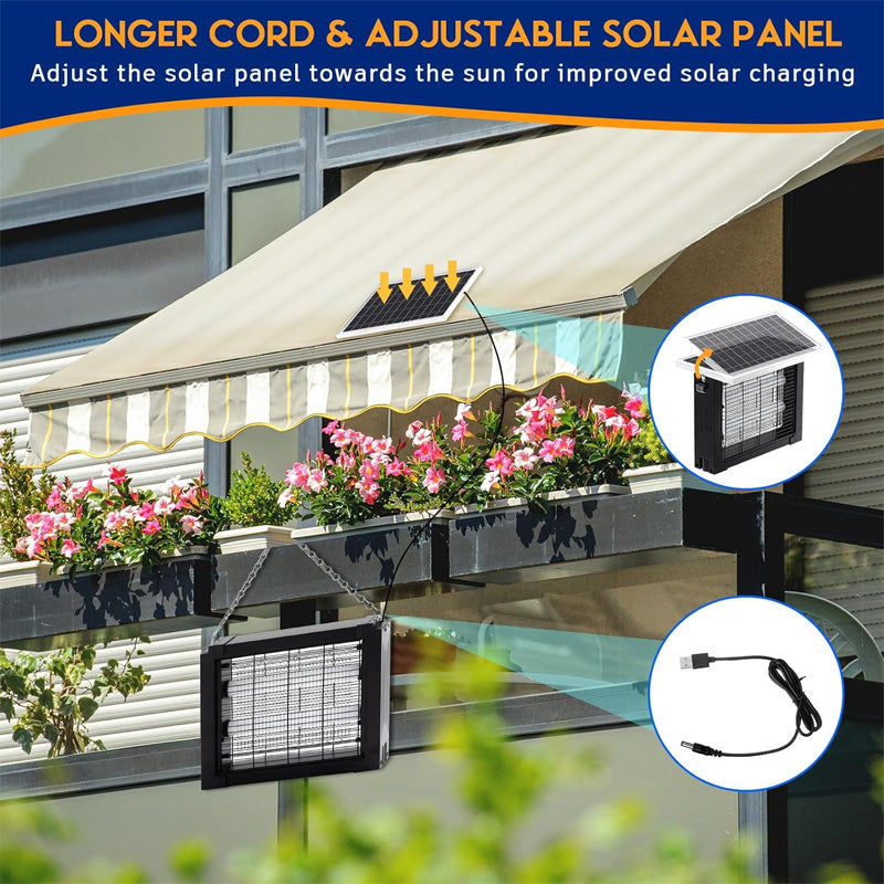 🟦 SCONTO DEL 50% IN QUESTO MOMENTO! ☀️ Zapper solare ad alta potenza da 3500 V – Per interni ed esterni, impermeabile e senza sostanze chimiche, per una protezione efficace 🏠