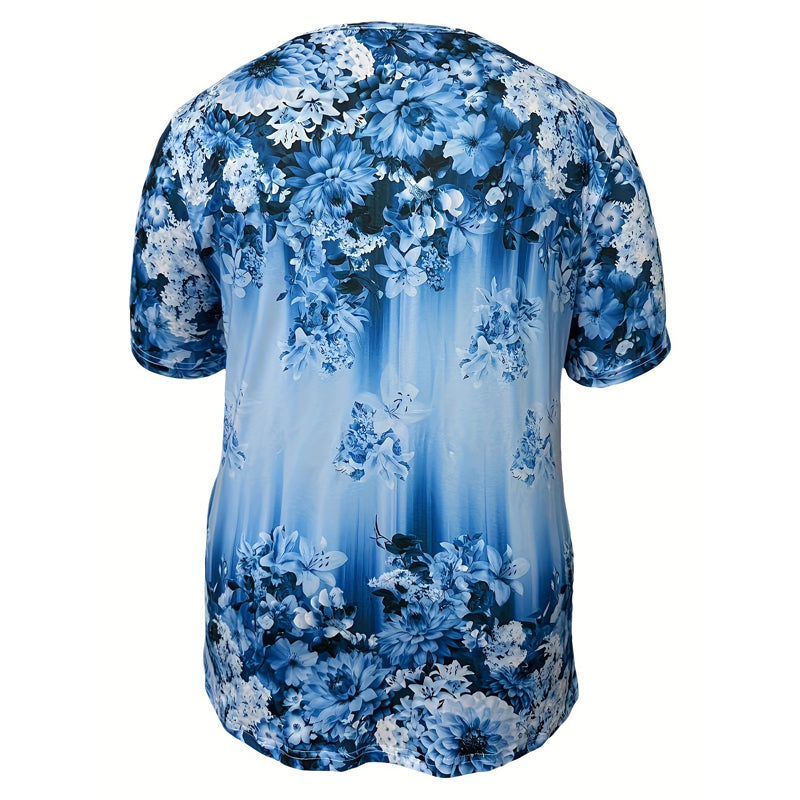 🌸 OFFERTA LIMITATA: -60%! ✨ Top da donna a maniche corte con stampa floreale – Morbido, traspirante e versatile, dalla vestibilità ampia 👕