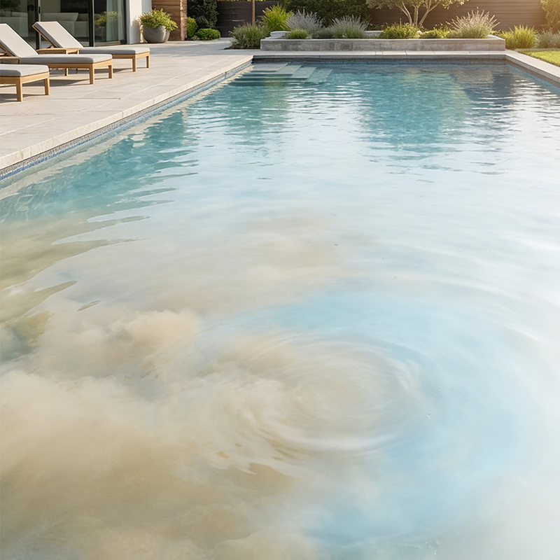 💧🌊 Brillantante a pH neutro – addio acqua verde! ✨🚀 Facile da dosare, senza odore di cloro. Per un'esperienza di bagno naturalmente pura e meno fatica nella pulizia.