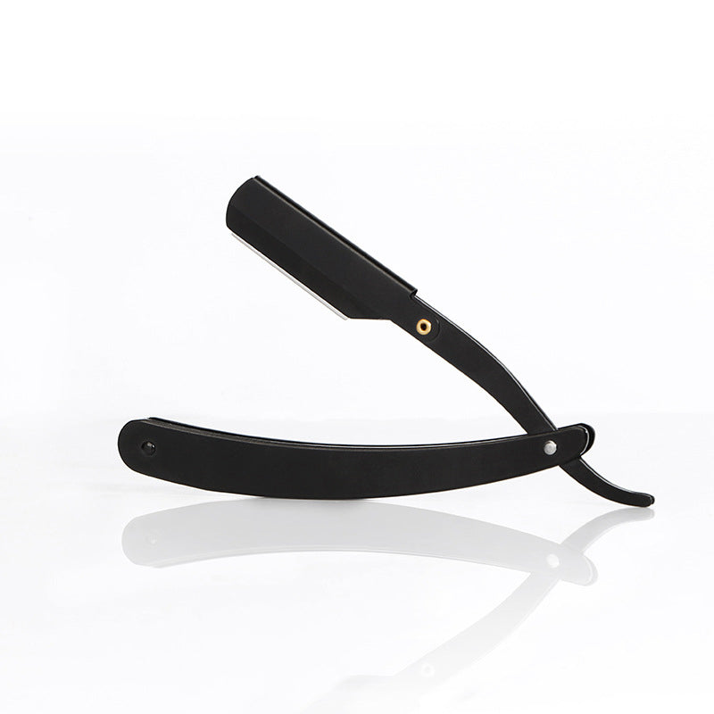 Rasoio con Manico Curvo 🪒 — Sostituzione Lama con Blocco a Clip | Acciaio Inossidabile Antiruggine | Pieghevole per la Conservazione | Uso Versatile: Barba, Basette e Rasatura della Testa 💈