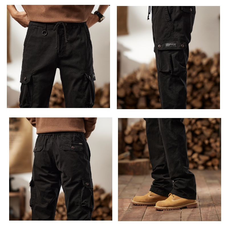 👖SCONTO DEL 60% ORA! 🛠️ Pantaloni tattici cargo da uomo in cotone – Multitasche, struttura rinforzata e vita regolabile 🔧