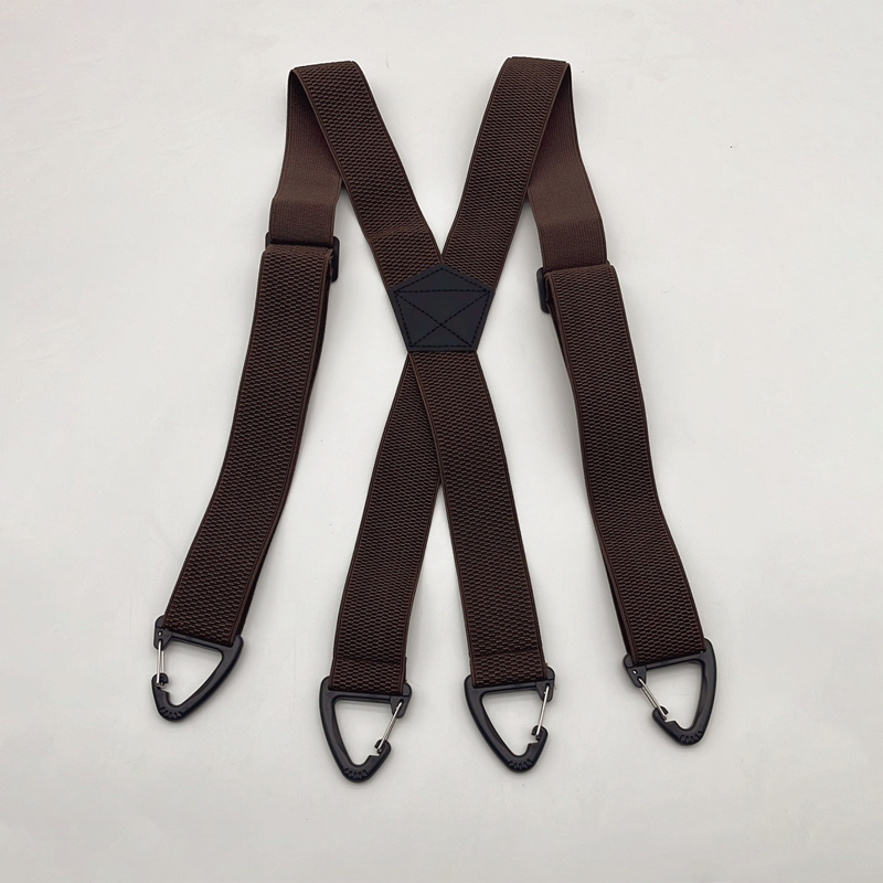 Spallacci antiscivolo 👖 Elastici larghi + ganci robusti, regolatore in metallo, poliestere resistente, adatti sia per l'abbigliamento da lavoro che per l'uso esterno 🔧