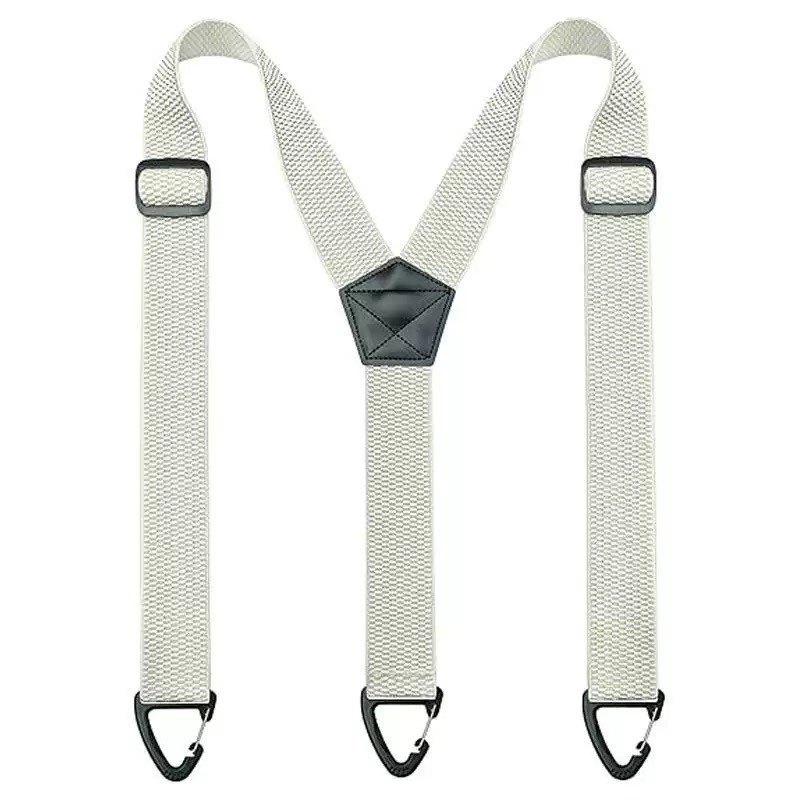 Spallacci antiscivolo 👖 Elastici larghi + ganci robusti, regolatore in metallo, poliestere resistente, adatti sia per l'abbigliamento da lavoro che per l'uso esterno 🔧