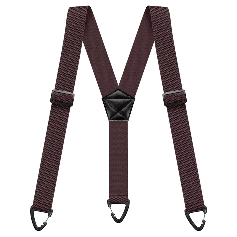 Spallacci antiscivolo 👖 Elastici larghi + ganci robusti, regolatore in metallo, poliestere resistente, adatti sia per l'abbigliamento da lavoro che per l'uso esterno 🔧