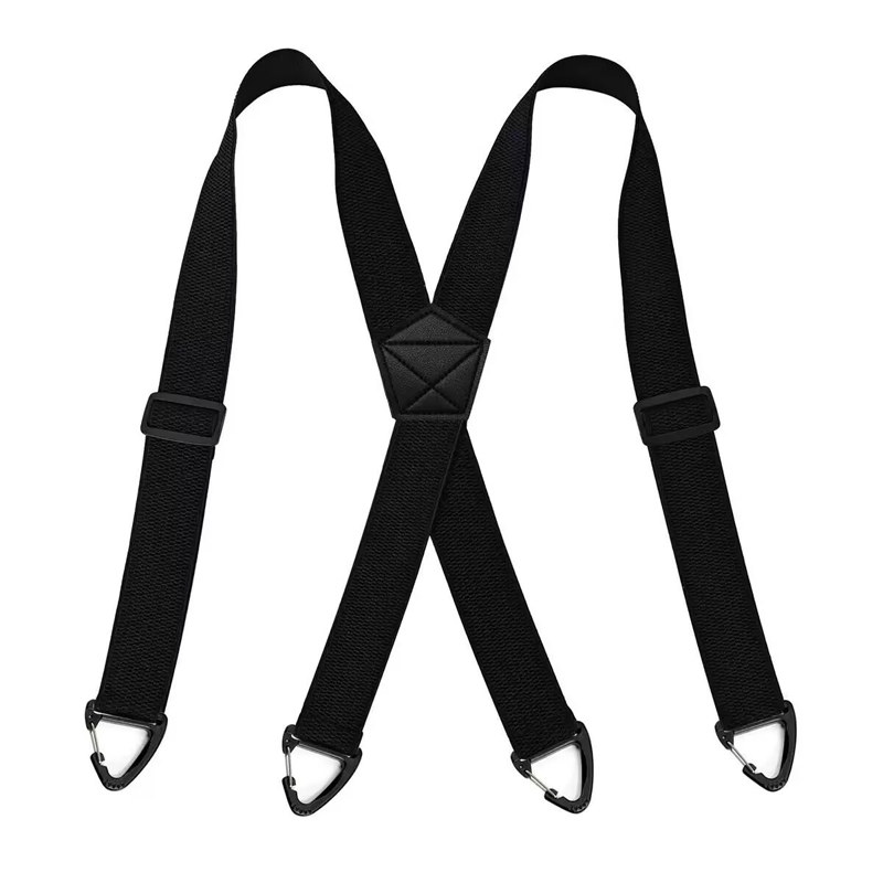 Spallacci antiscivolo 👖 Elastici larghi + ganci robusti, regolatore in metallo, poliestere resistente, adatti sia per l'abbigliamento da lavoro che per l'uso esterno 🔧