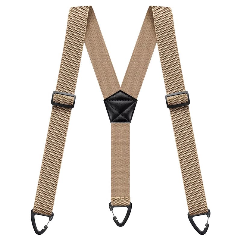 Spallacci antiscivolo 👖 Elastici larghi + ganci robusti, regolatore in metallo, poliestere resistente, adatti sia per l'abbigliamento da lavoro che per l'uso esterno 🔧