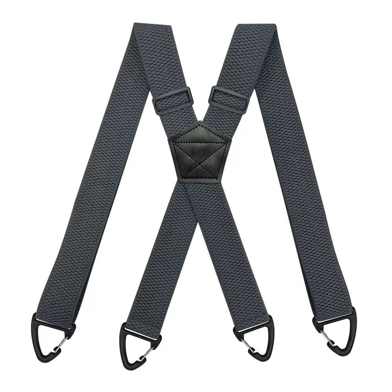 Spallacci antiscivolo 👖 Elastici larghi + ganci robusti, regolatore in metallo, poliestere resistente, adatti sia per l'abbigliamento da lavoro che per l'uso esterno 🔧