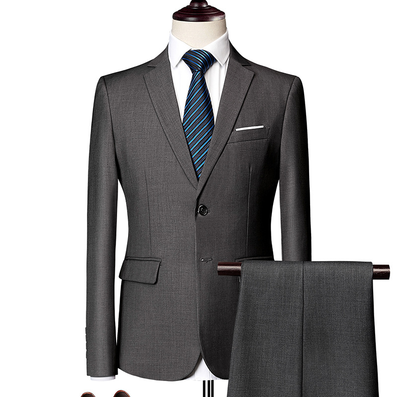 ✨👔SCONTO DEL 60% + SPEDIZIONE GRATUITA 💼Completo da uomo a due pezzi dal taglio moderno – Traspirante, antipiega e dallo stile professionale ✨