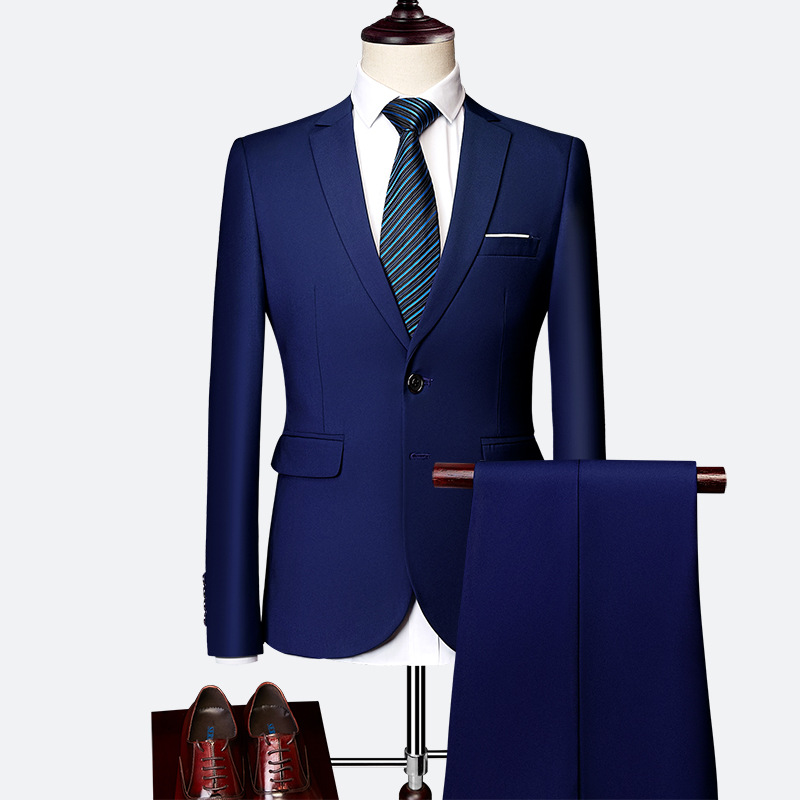 ✨👔SCONTO DEL 60% + SPEDIZIONE GRATUITA 💼Completo da uomo a due pezzi dal taglio moderno – Traspirante, antipiega e dallo stile professionale ✨