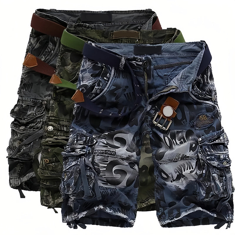 Pantaloncini cargo da uomo 🩸 Classici e resistenti, con molteplici tasche per ogni esigenza, cerniera scorrevole, durevoli e resistenti all'usura, adatti sia per il lavoro che per le attività all'aperto 💪