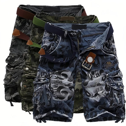 Pantaloncini cargo da uomo 🩸 Classici e resistenti, con molteplici tasche per ogni esigenza, cerniera scorrevole, durevoli e resistenti all'usura, adatti sia per il lavoro che per le attività all'aperto 💪