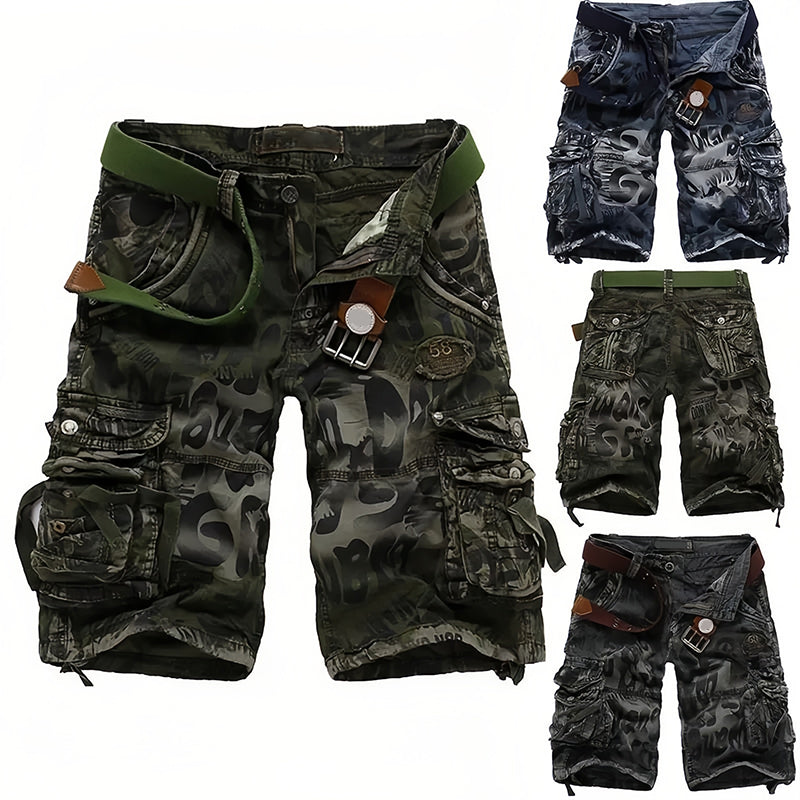 Pantaloncini cargo da uomo 🩸 Classici e resistenti, con molteplici tasche per ogni esigenza, cerniera scorrevole, durevoli e resistenti all'usura, adatti sia per il lavoro che per le attività all'aperto 💪