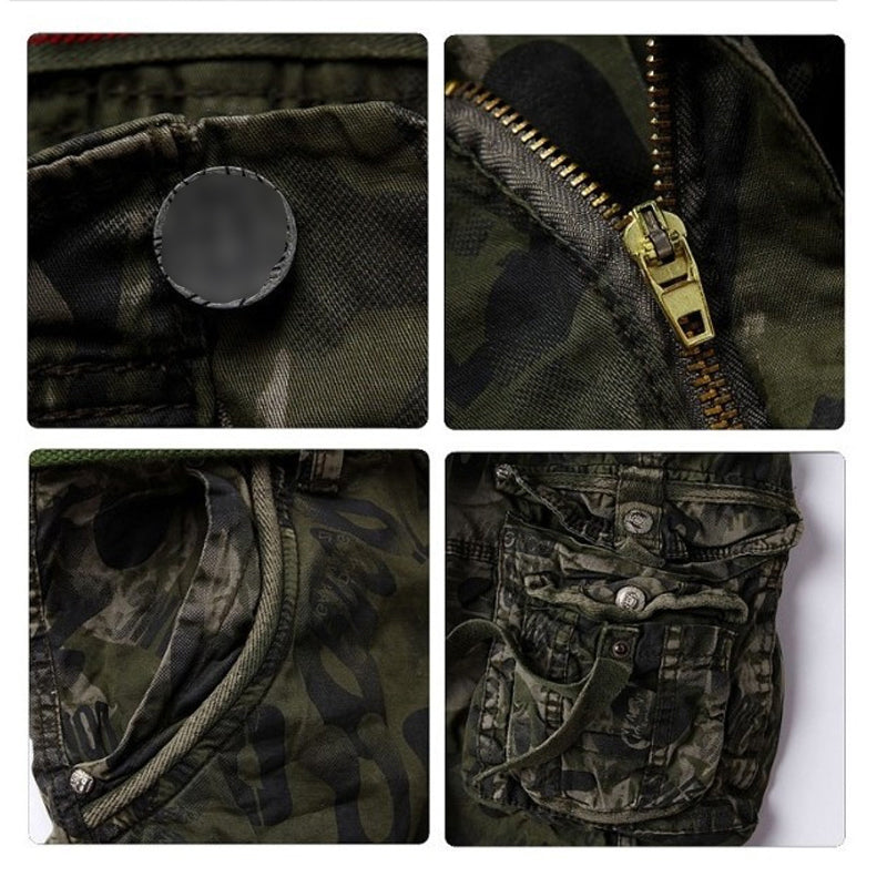 Pantaloncini cargo da uomo 🩸 Classici e resistenti, con molteplici tasche per ogni esigenza, cerniera scorrevole, durevoli e resistenti all'usura, adatti sia per il lavoro che per le attività all'aperto 💪