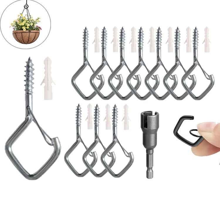 🛠️ SCONTO DEL 60% ORA! 🔒 20 Moschettoni Quadrati – Chiusura di Sicurezza, Versatili e Resistenti per Bonsai, Candele e Decorazioni ✨