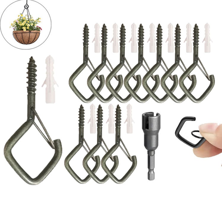 🛠️ SCONTO DEL 60% ORA! 🔒 20 Moschettoni Quadrati – Chiusura di Sicurezza, Versatili e Resistenti per Bonsai, Candele e Decorazioni ✨
