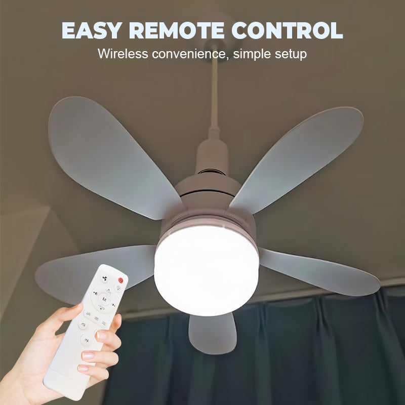 🔥ULTIMO GIORNO - 50% DI SCONTO🌬️ Ventilatore da soffitto 2 in 1 con telecomando e luce LED – A risparmio energetico, motore silenzioso e perfetto per il comfort di casa 🏠