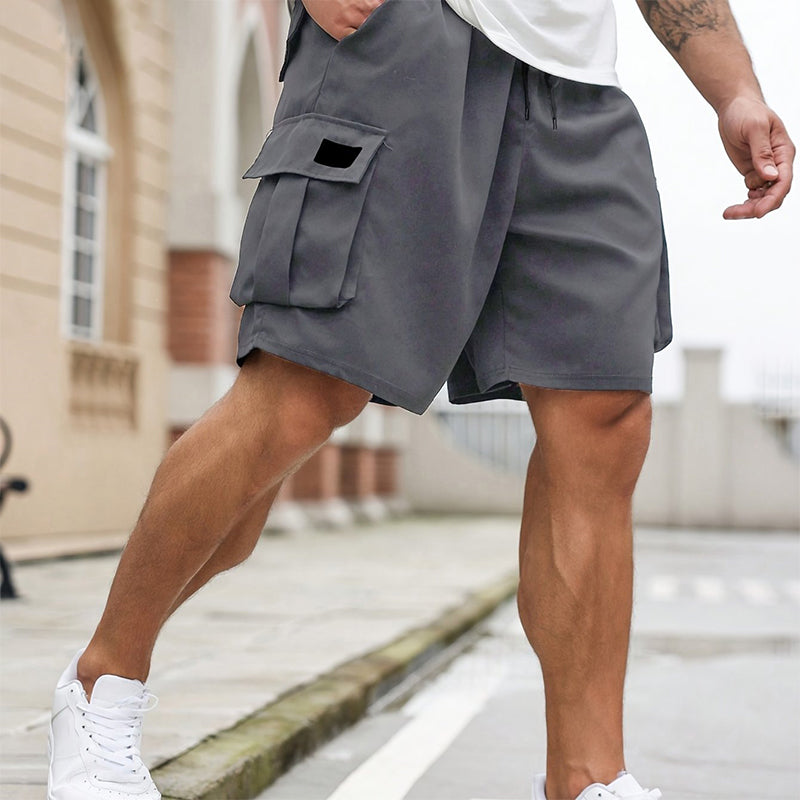 🩳50% DI SCONTO !!✨ Pantaloncini cargo casual da uomo – Tessuto traspirante, vita regolabile e tasche multiple – Un capo indispensabile per l'estate ☀️