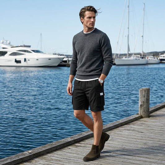 🩳50% DI SCONTO !!✨ Pantaloncini cargo casual da uomo – Tessuto traspirante, vita regolabile e tasche multiple – Un capo indispensabile per l'estate ☀️