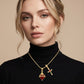 ✝️50% DI SCONTO✨ Ciondolo doppio Gold Faith | Catena regolabile · Artigianato raffinato · Eleganza sacra · Un regalo significativo