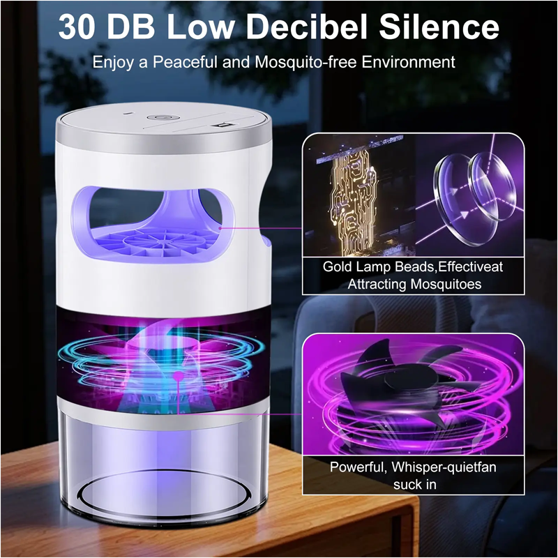 🦟 SCONTO DEL 50%! 🔮 Insetticida bionico a raggi UV – Insetticida, luce notturna e silenzioso – Senza sostanze chimiche – Sicuro per la camera da letto 🛌