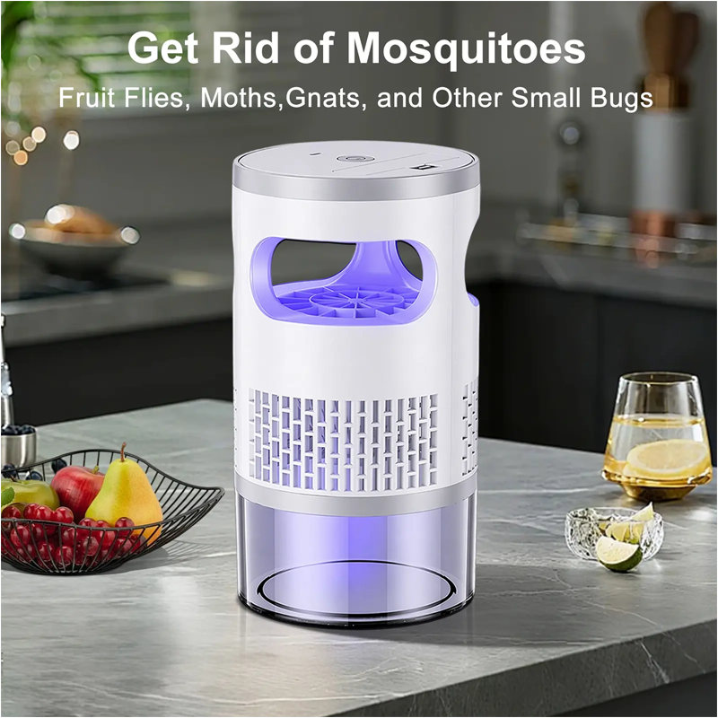 🦟 SCONTO DEL 50%! 🔮 Insetticida bionico a raggi UV – Insetticida, luce notturna e silenzioso – Senza sostanze chimiche – Sicuro per la camera da letto 🛌