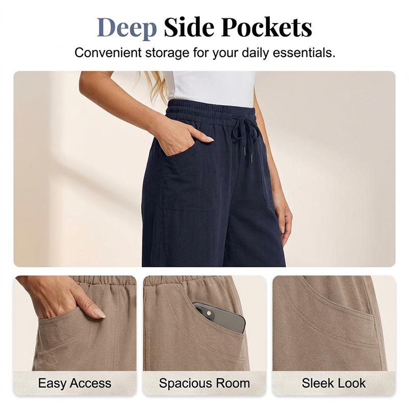 🌼 SCONTO DEL 50% IN QUESTO MOMENTO! 🌼 Pantaloncini da donna in tessuto tinta unita, dalla vestibilità comoda