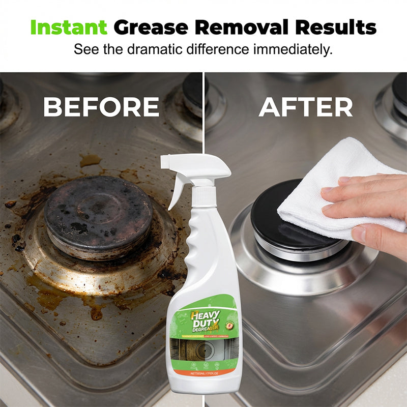 🔥 OFFERTA LAMPO – 50% DI SCONTO! 🧼 Spray sgrassatore potente per la cucina – elimina il grasso ostinato in un attimo! 💪🍳✨