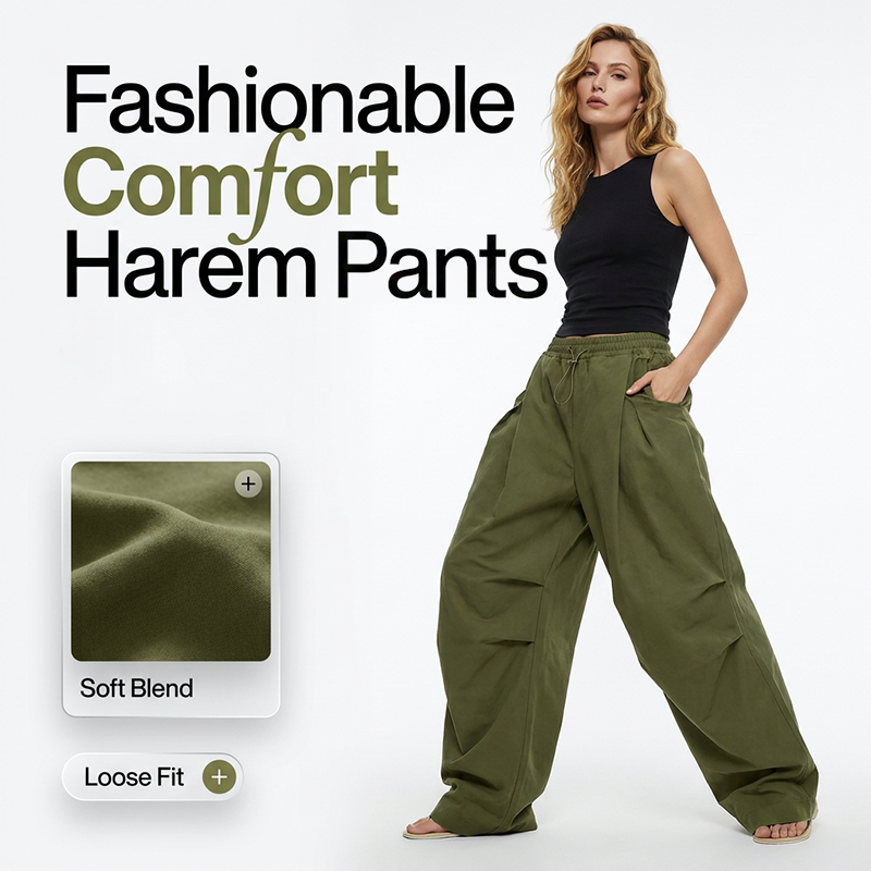 👖 SCONTO DEL 50% IN QUESTO MOMENTO! 🏆 Pantaloni a lanterna con pieghe voluminose – Morbidi, eleganti e a gamba larga – perfetti per un look estivo chic o un'occasione formale ✨