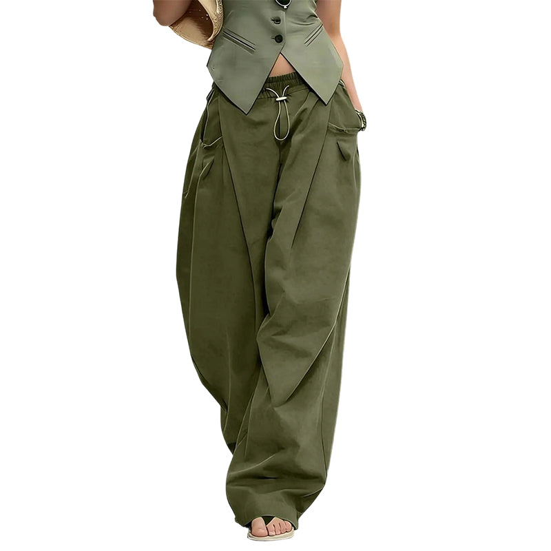 👖 SCONTO DEL 50% IN QUESTO MOMENTO! 🏆 Pantaloni a lanterna con pieghe voluminose – Morbidi, eleganti e a gamba larga – perfetti per un look estivo chic o un'occasione formale ✨