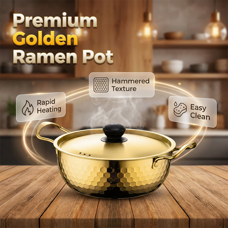 🔥ULTIMO GIORNO - 50% DI SCONTO 🍜 Pentola per ramen martellata di alta qualità | Acciaio inossidabile 🍳 Versatile e adatta a molteplici usi