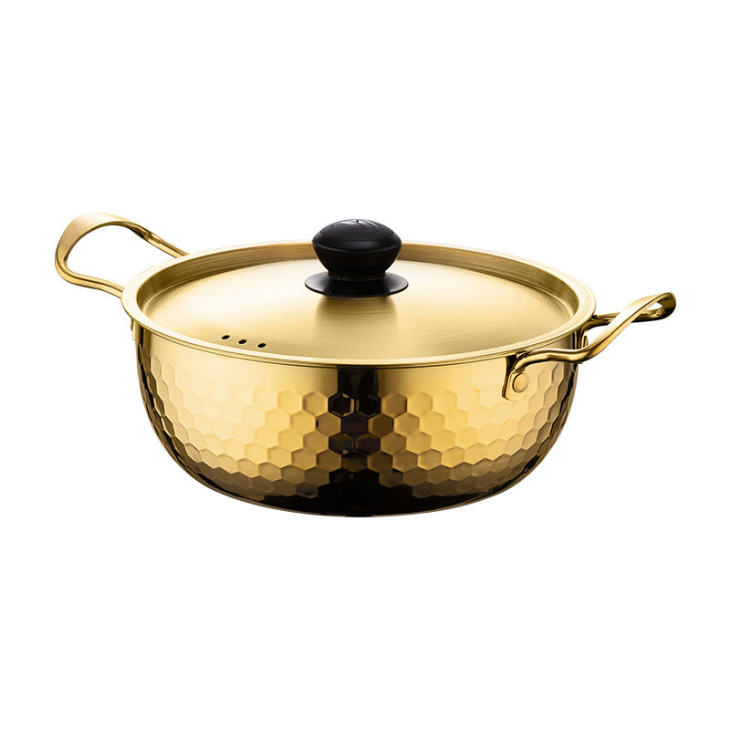 🔥ULTIMO GIORNO - 50% DI SCONTO 🍜 Pentola per ramen martellata di alta qualità | Acciaio inossidabile 🍳 Versatile e adatta a molteplici usi