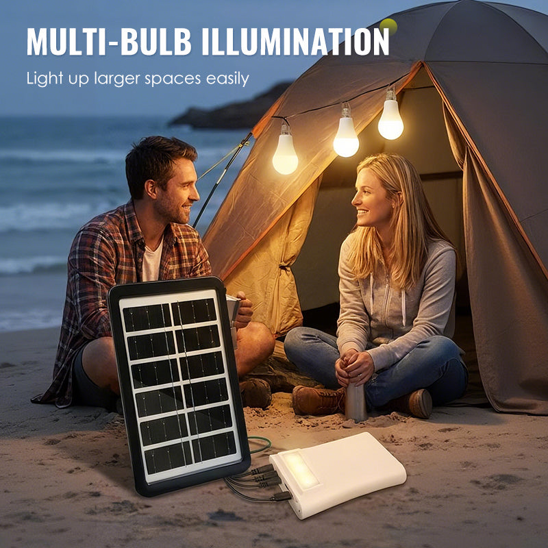 🔥ULTIMO GIORNO – 50% DI SCONTO⚡ Sistema di illuminazione solare multiplo💡 3 livelli di luminosità · 3 luci a LED (cavo da 2,8 metri), 🌧️ Funziona anche nelle giornate nuvolose